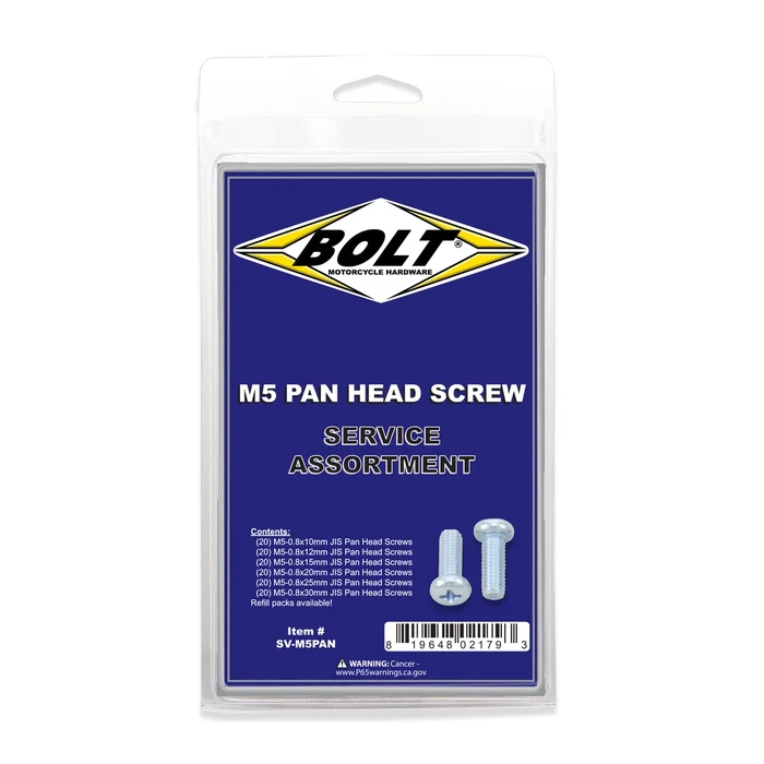 BOLT - SV-M5PAN - Pan Head Screws