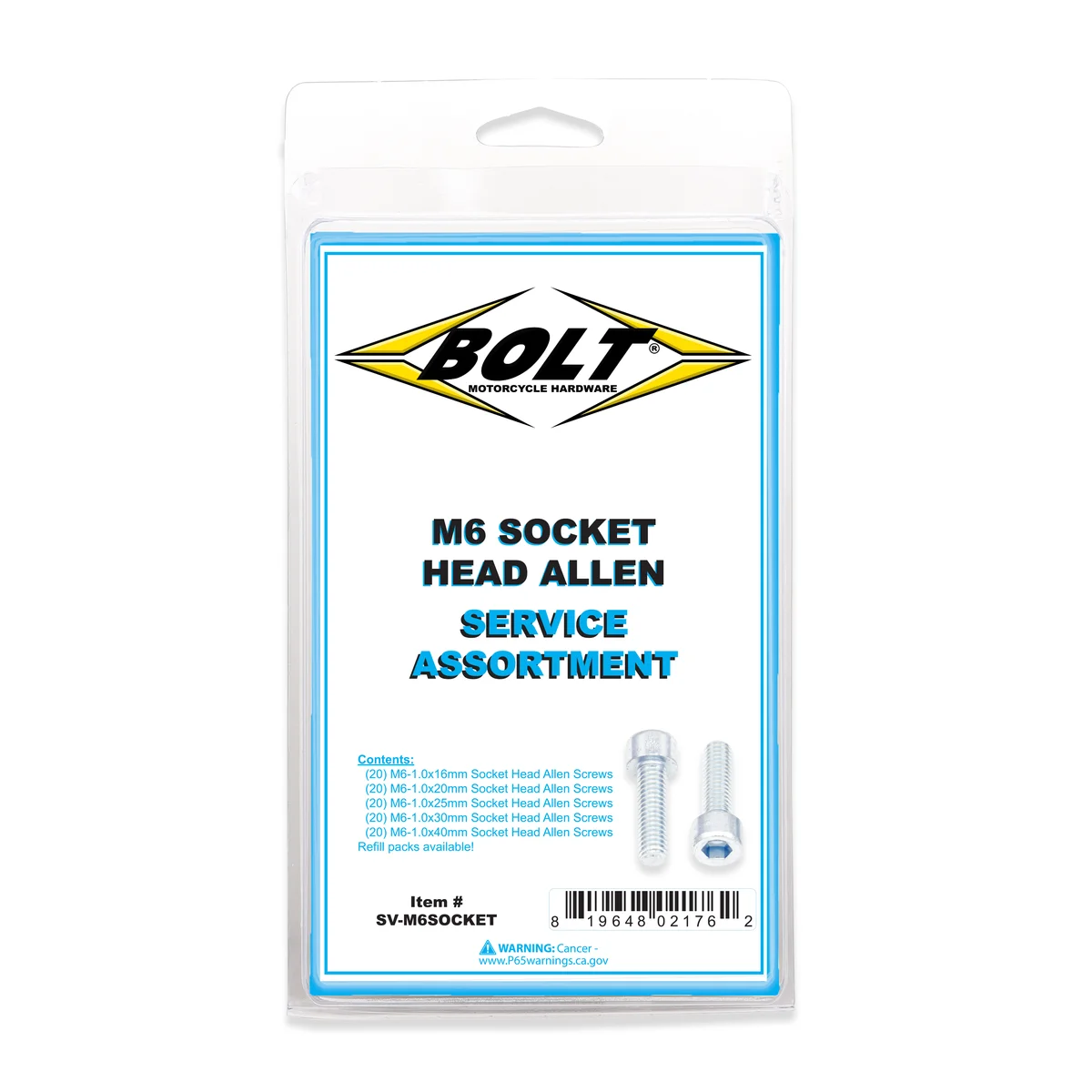 BOLT - SV-M6SOCKET - Socket Head Allen Bolt
