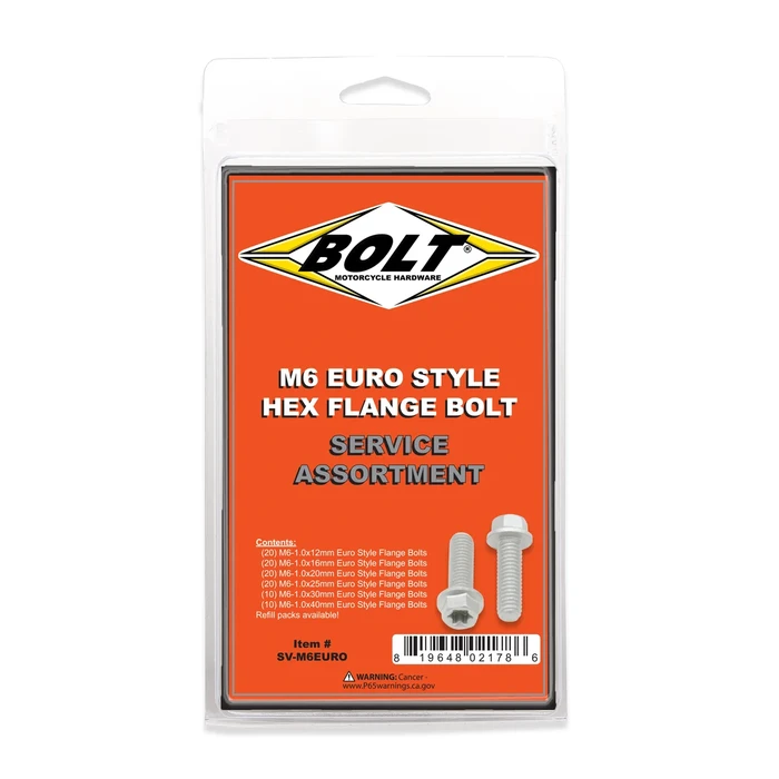 BOLT - SV-M6EURO - Euro Style Flange Bolts