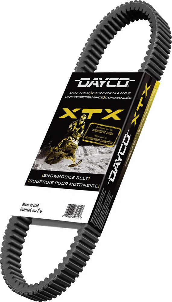 DAYCO XTX5066 Snowmobile Belt - High-Temperature Aramid Reinforced for Aggressive Riders