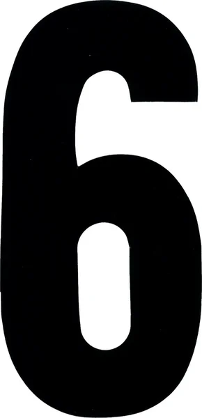 DIRT DIGITS XT63W-6 Competition-Approved Adhesive Stick-On Number Decals for Dirt Bikes & ATVs