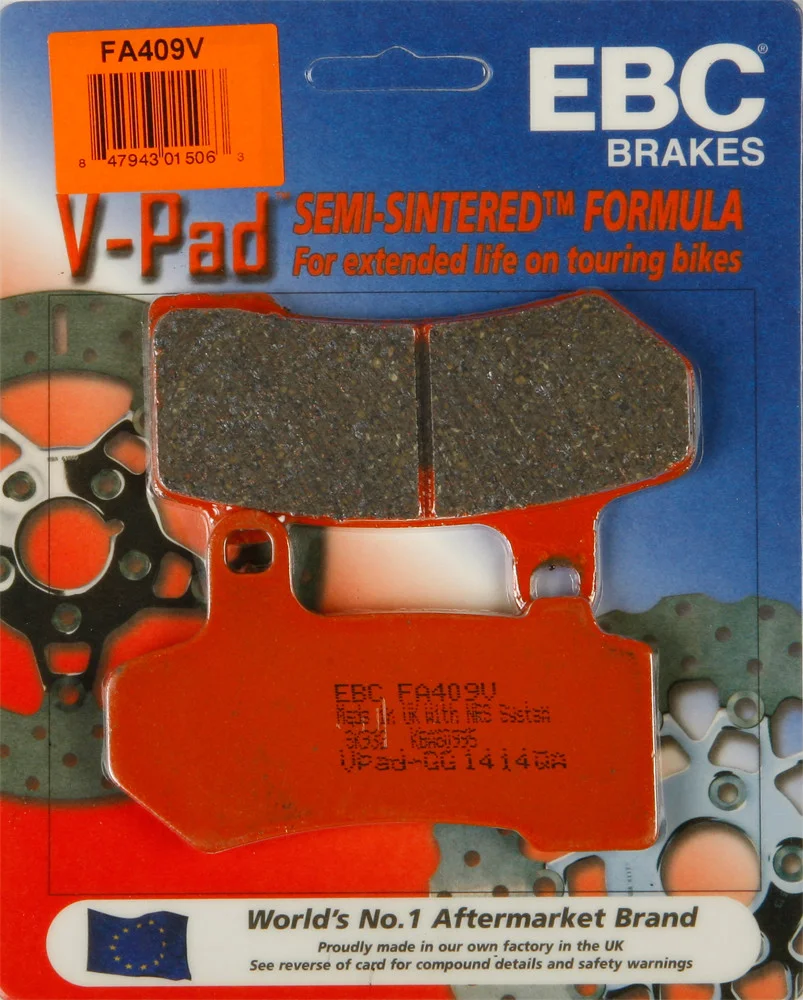 EBC FA409V Semi-Sintered Brake Pads - High-Performance Brakes for Street & Dirt Bikes