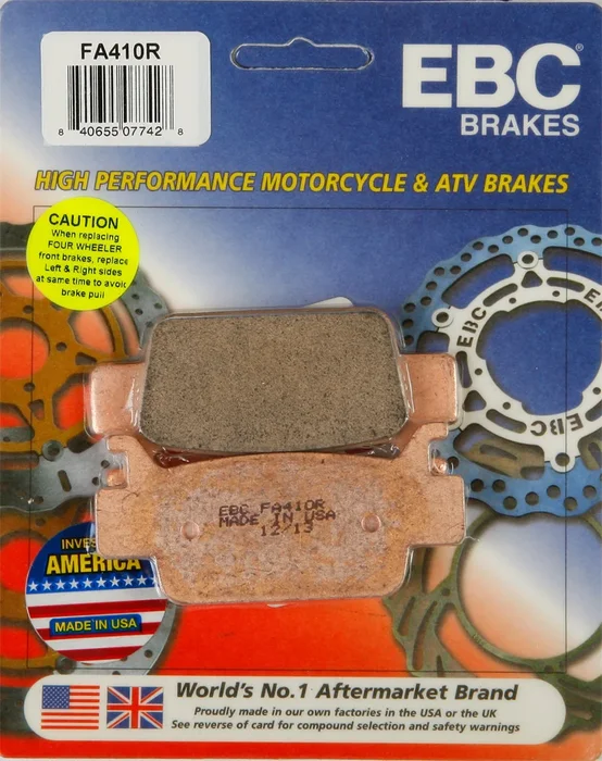 EBC FA410R Standard Brake Pads - High-Performance Motorcycle Brake Pads