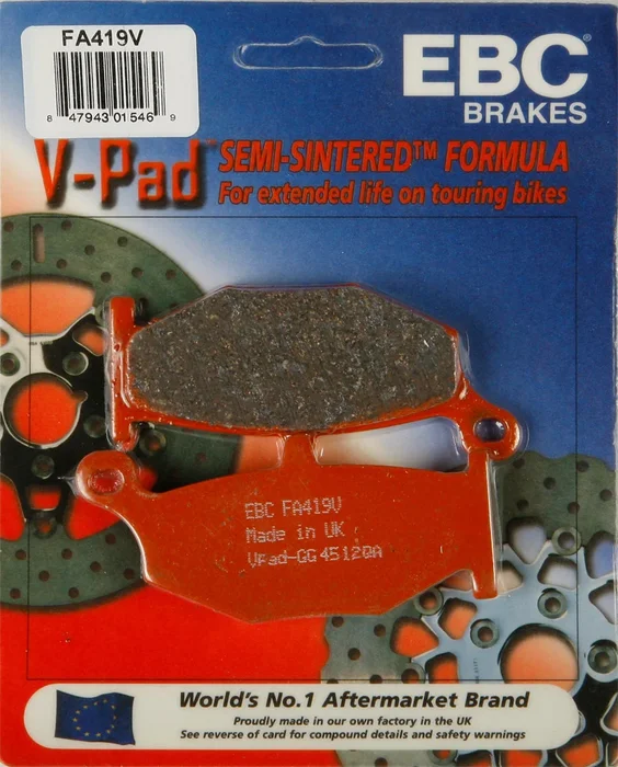 EBC FA419V Semi-Sintered Brake Pads - High-Performance Brakes for Street & Dirt Bikes