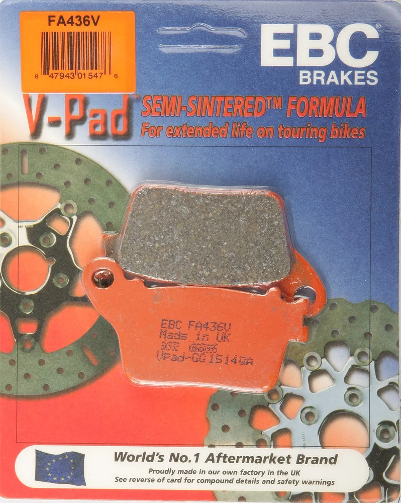 EBC FA436V Semi-Sintered Brake Pads - High-Performance Brakes for Street & Dirt Bikes