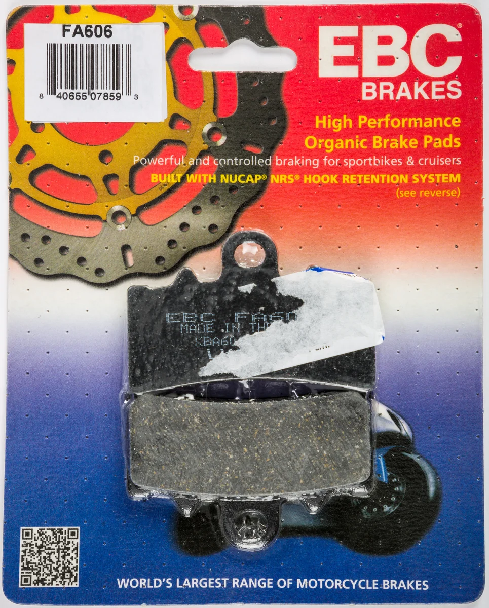 EBC FA606 Standard Brake Pads - High-Performance Motorcycle Brake Pads for Enhanced Stopping Power