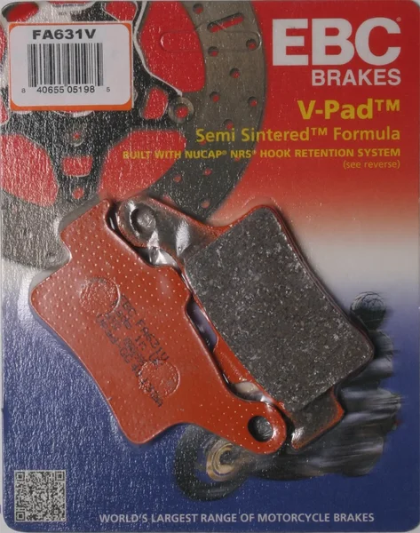 EBC FA631V Semi-Sintered Brake Pads - High-Performance Brakes for Street & Dirt Bikes