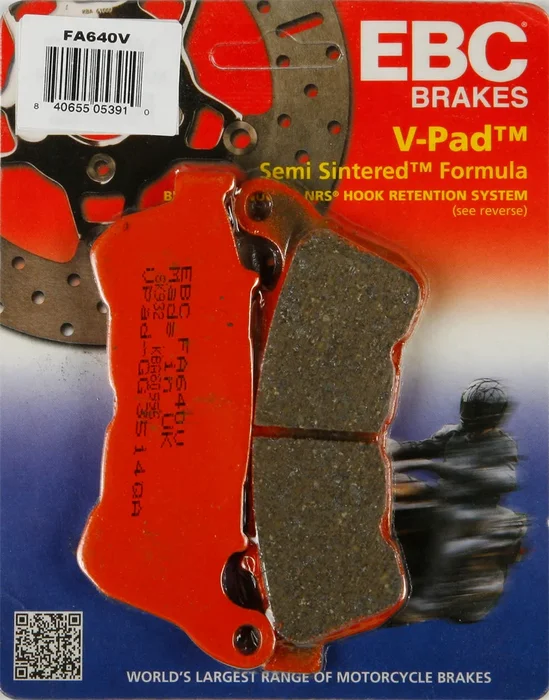 EBC FA640V Semi-Sintered Brake Pads - High-Performance Brakes for Street & ATV Use