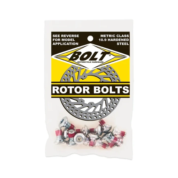 BOLT 2009-SKRTR Rotor Bolts - High-Strength Alloy Steel Set of 6 for Powersports
