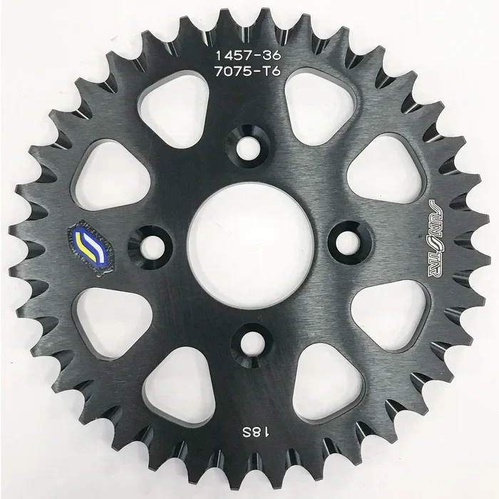 SUNSTAR - 5-145736BK - Works Triplestar Rear Aluminum Sprocket