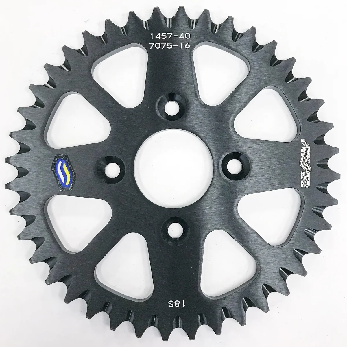 SUNSTAR - 5-145740BK - Works Triplestar Rear Aluminum Sprocket