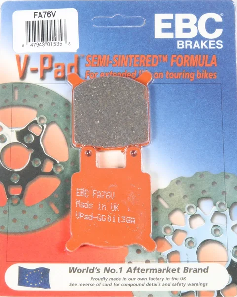 EBC FA76V Semi-Sintered Brake Pads - High-Performance Brakes for Street & Dirt Bikes