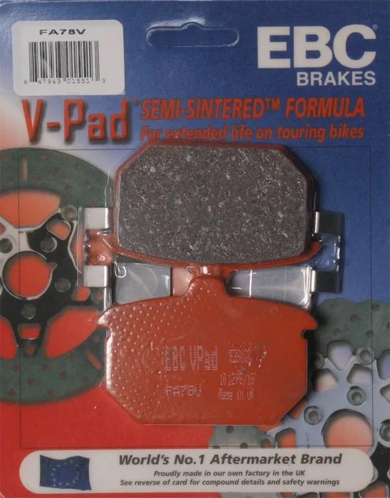 EBC FA78V Semi-Sintered Brake Pads - High-Performance Brakes for Street & Dirt Bikes