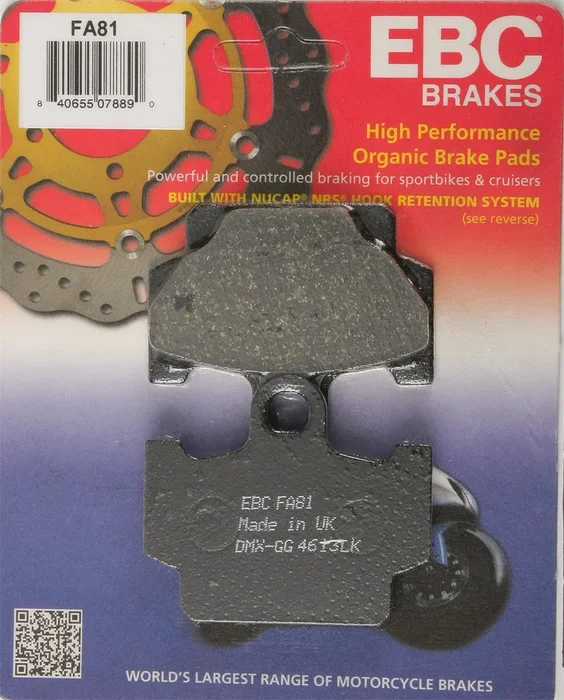 EBC FA81 Standard Brake Pads - High-Performance Motorcycle Brake Pads
