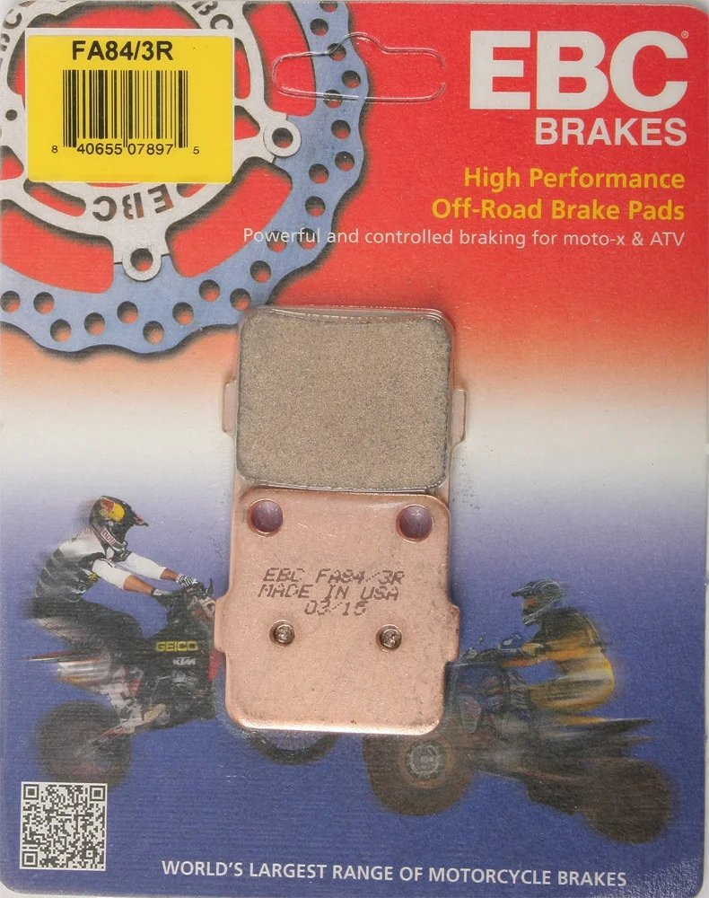 EBC FA84/3R Standard Brake Pads - High-Performance Motorcycle Brake Pads