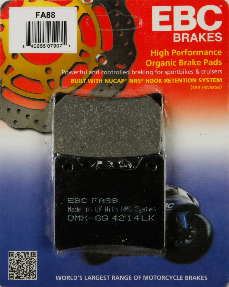 EBC FA88 Standard Brake Pads - High-Performance Motorcycle Brake Pads