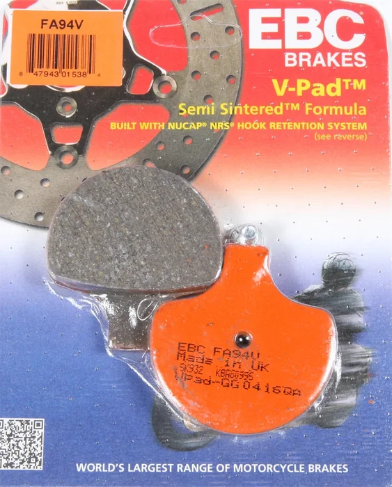 EBC FA94V Semi-Sintered Brake Pads - High-Performance Brakes for Street & Dirt Bikes