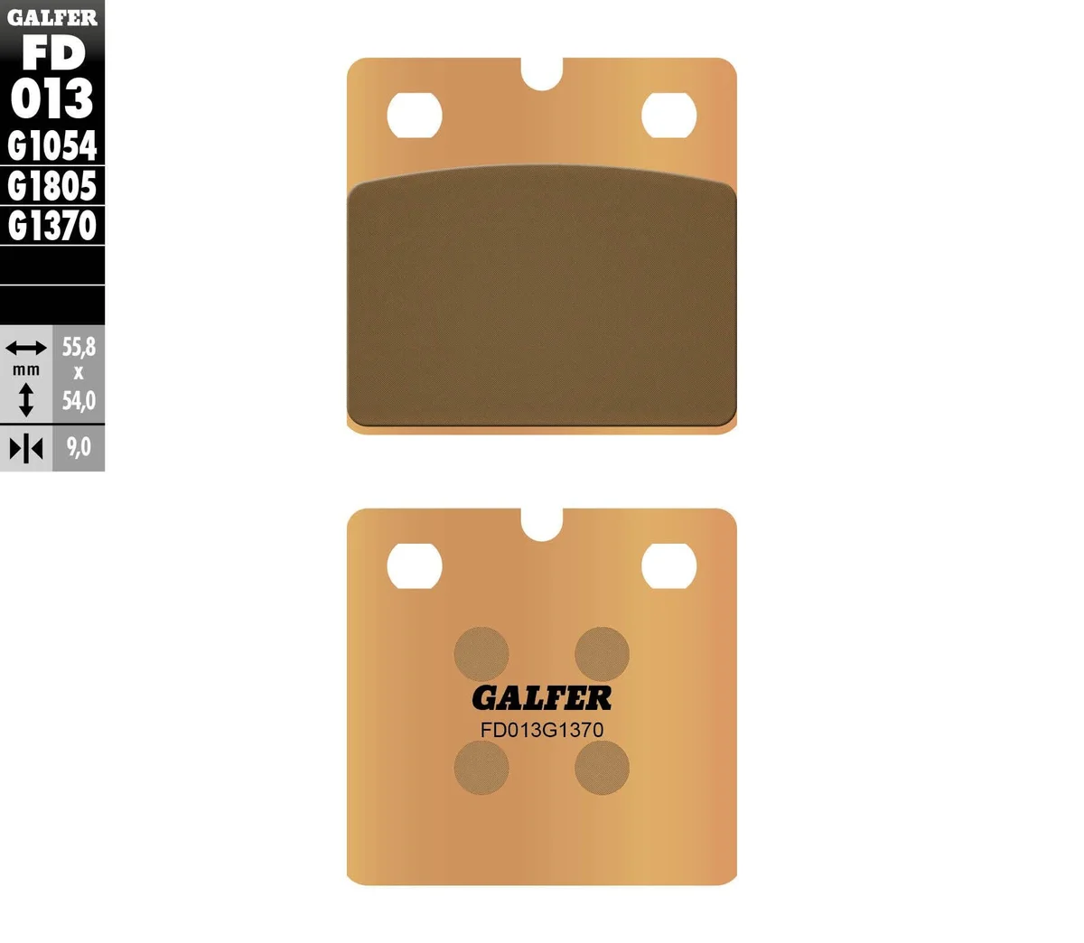 GALFER - FD013G1370 - HH Sintered Brake Pads