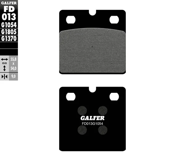 GALFER - FD013G1054 - G-Semi-Metallic Brake Pads