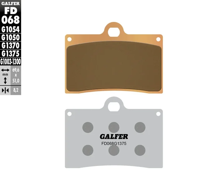 GALFER - FD068G1054 - G-Semi-Metallic Brake Pads