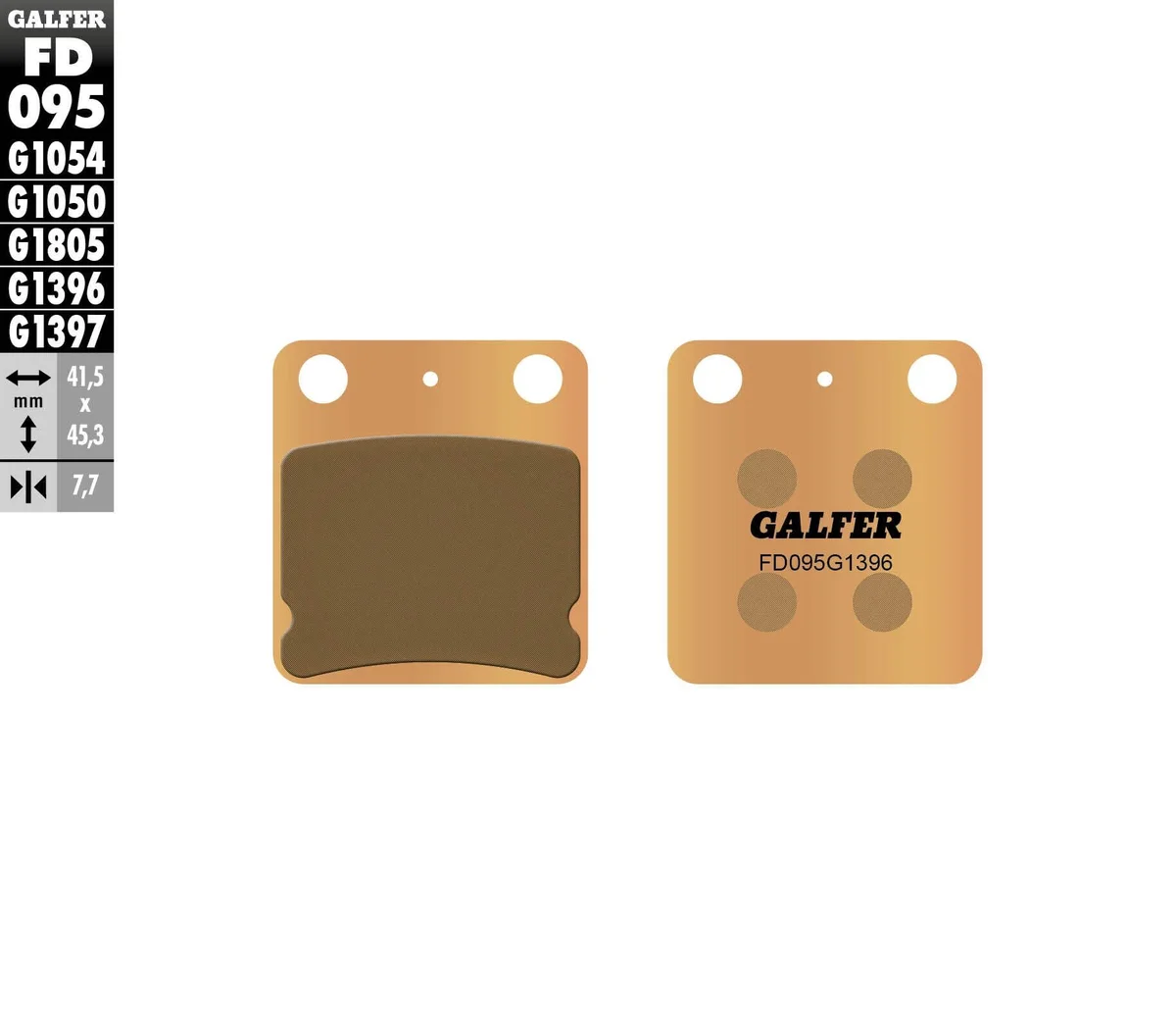 GALFER - FD095G1396 - HH Sintered Brake Pads