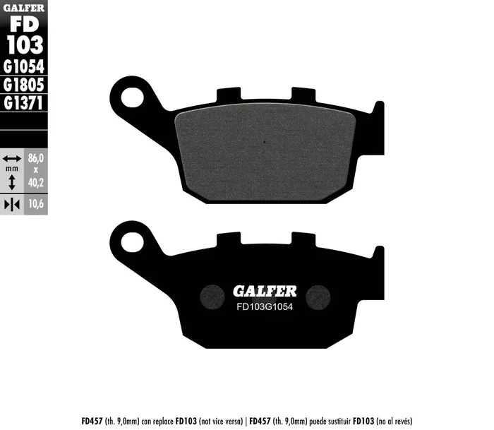 GALFER - FD103G1054 - G-Semi-Metallic Brake Pads