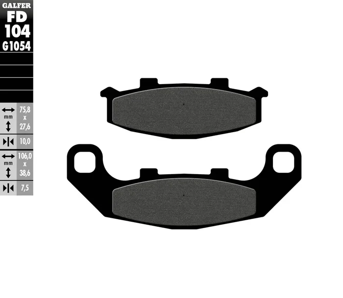 GALFER - FD104G1054 - G-Semi-Metallic Brake Pads
