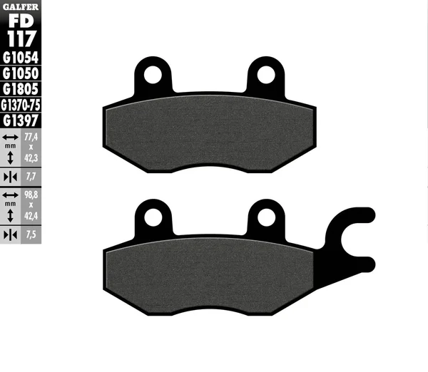 GALFER - FD117G1054 - G-Semi-Metallic Brake Pads