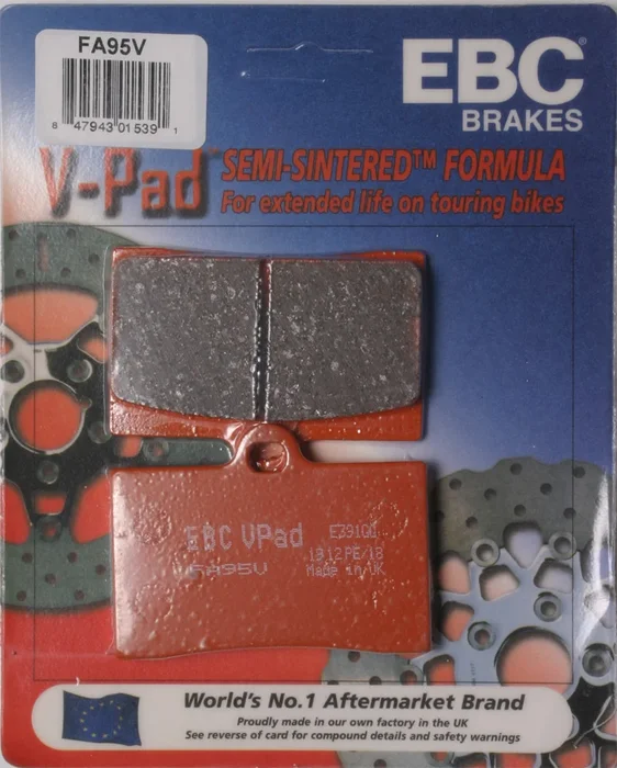 EBC FA95V Semi-Sintered Brake Pads - High-Performance Brakes for Street & Dirt Bikes