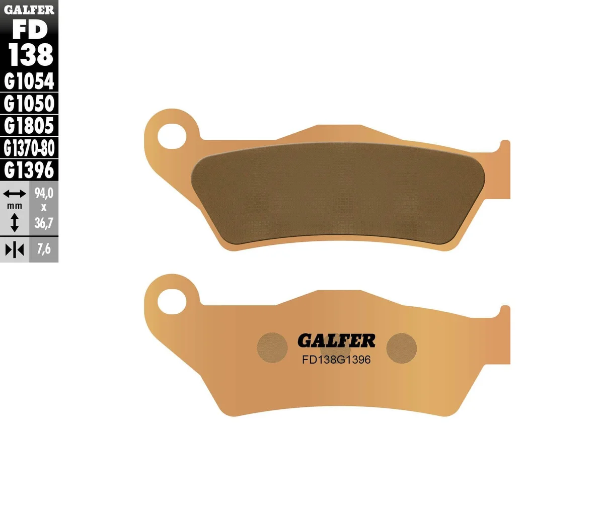 GALFER - FD138G1396 - HH Sintered Brake Pads