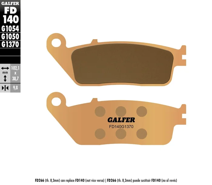 GALFER - FD140G1370 - HH Sintered Brake Pads