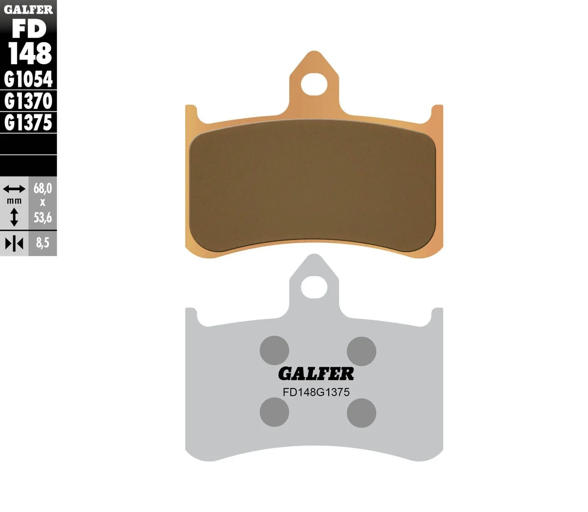 GALFER - FD148G1375 - HH Sintered Brake Pads