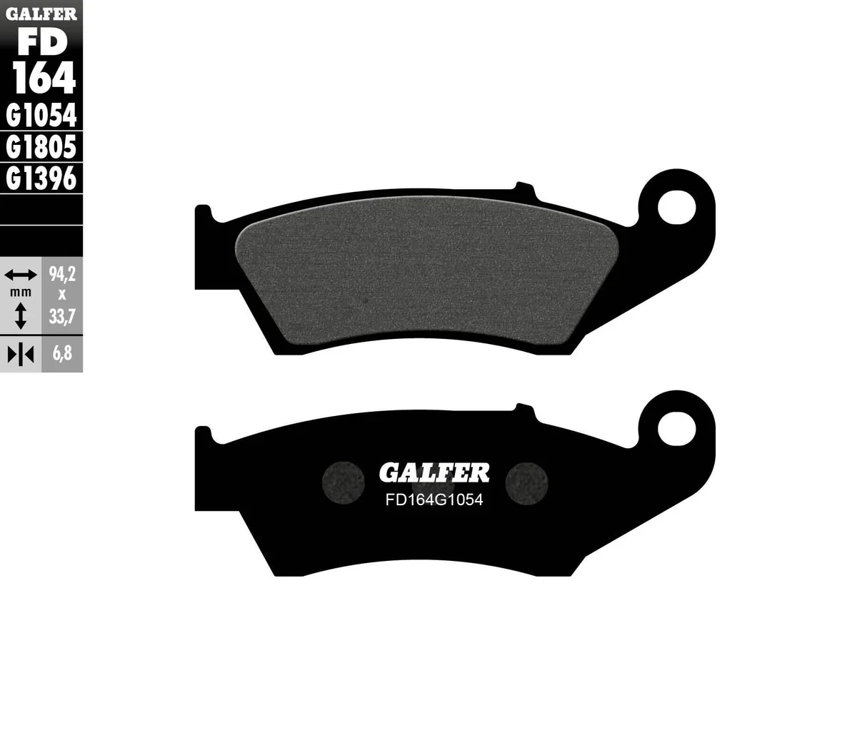 GALFER - FD164G1054 - G-Semi-Metallic Brake Pads
