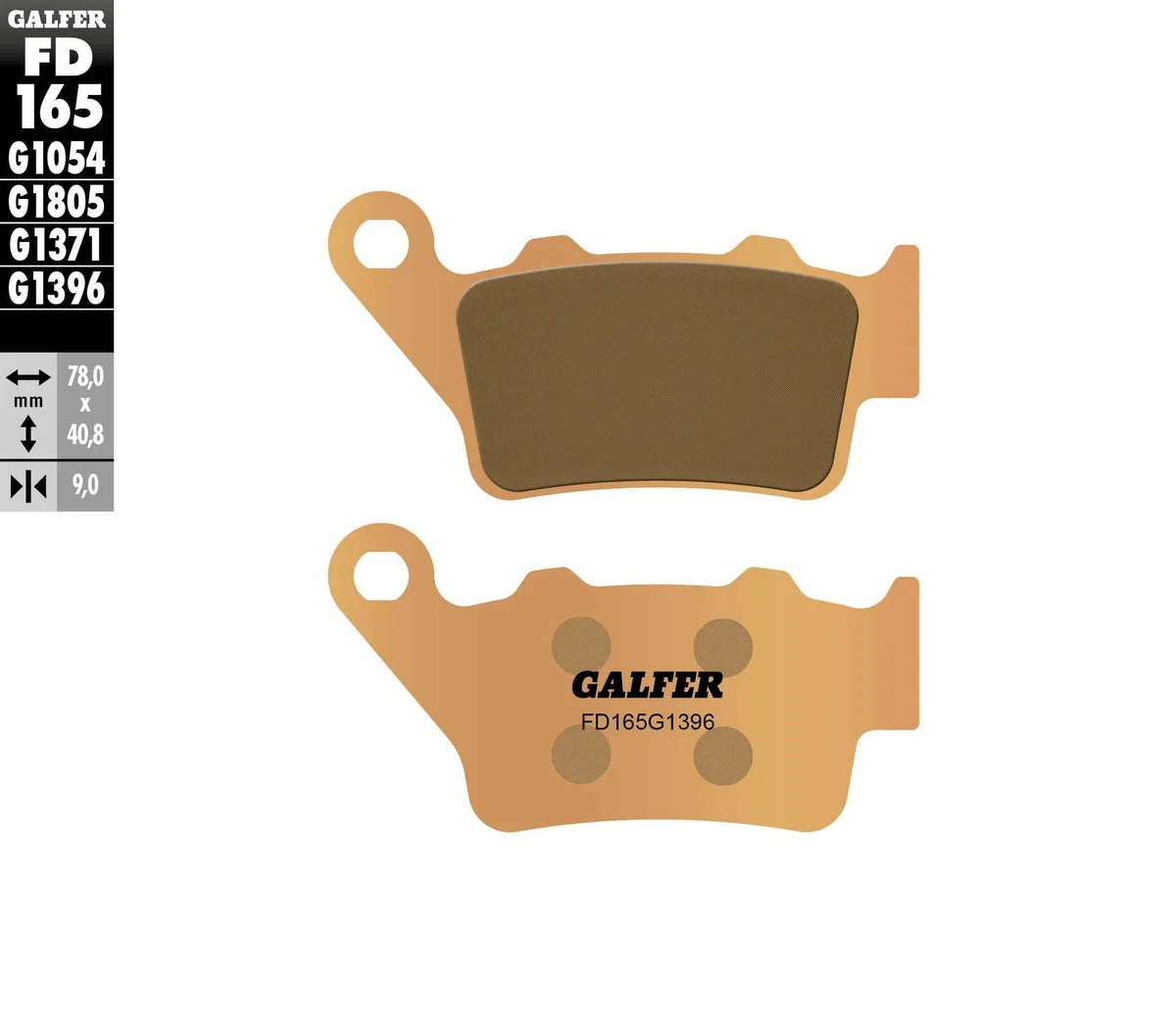 GALFER - FD165G1396 - HH Sintered Brake Pads