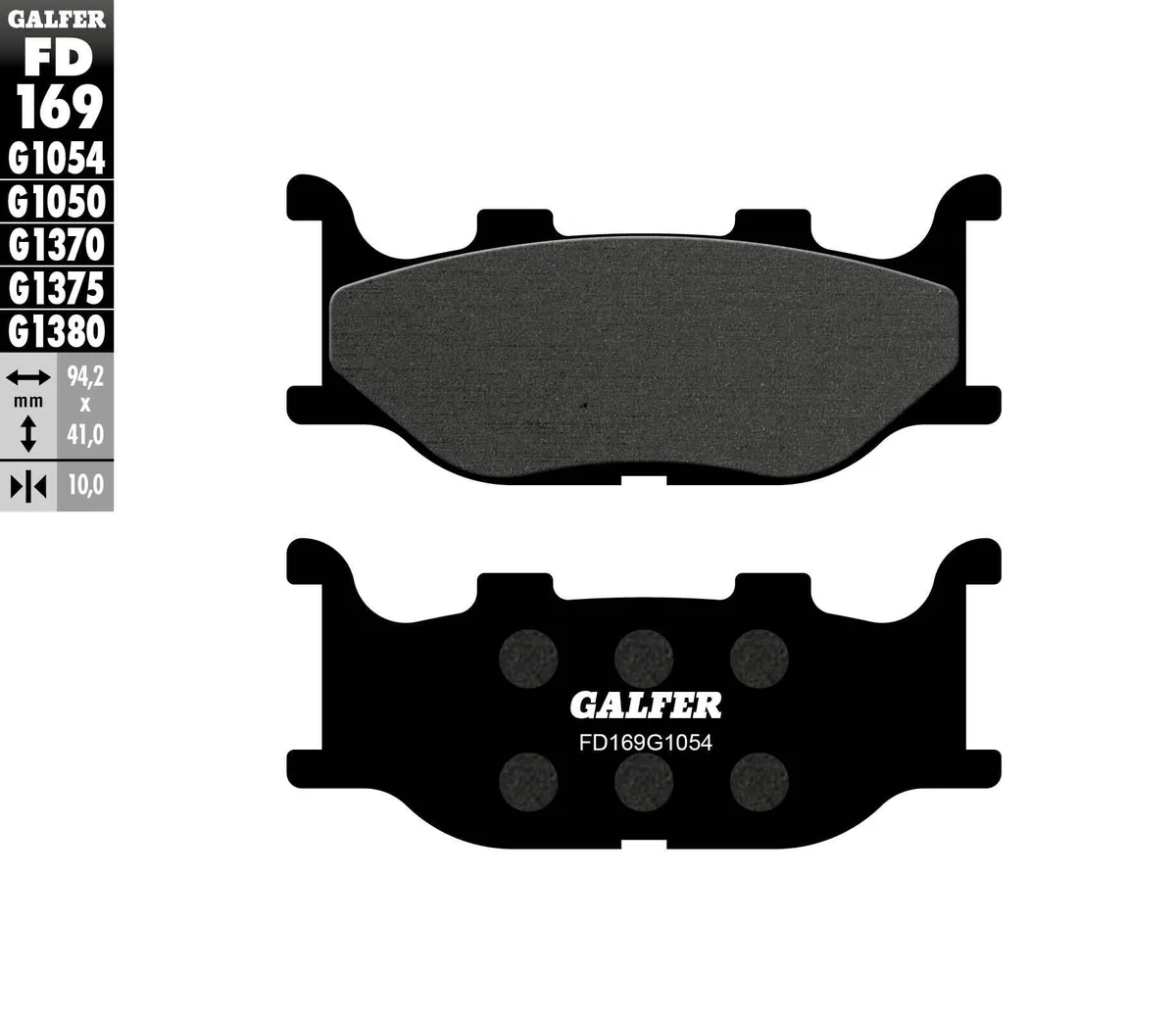 GALFER - FD169G1054 - G-Semi-Metallic Brake Pads