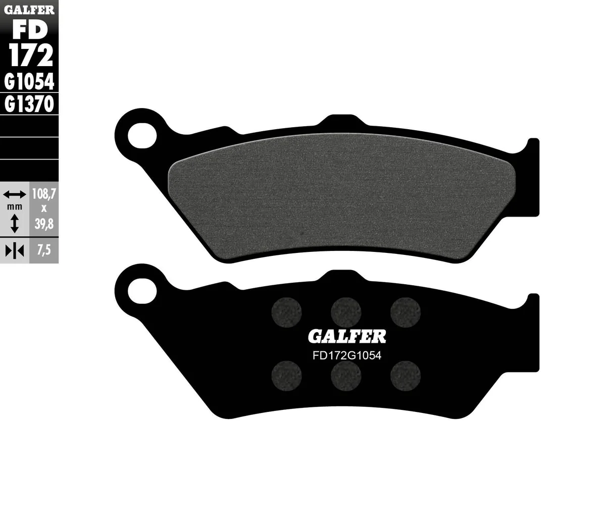 GALFER - FD172G1054 - G-Semi-Metallic Brake Pads