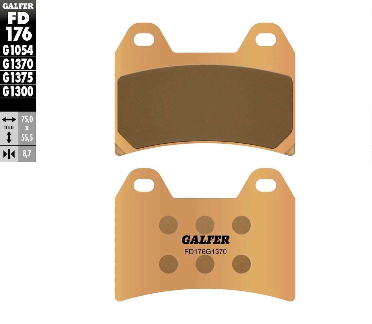 GALFER - FD176G1370 - HH Sintered Brake Pads