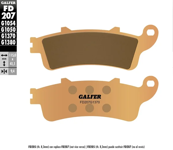 GALFER - FD207G1370 - HH Sintered Brake Pads
