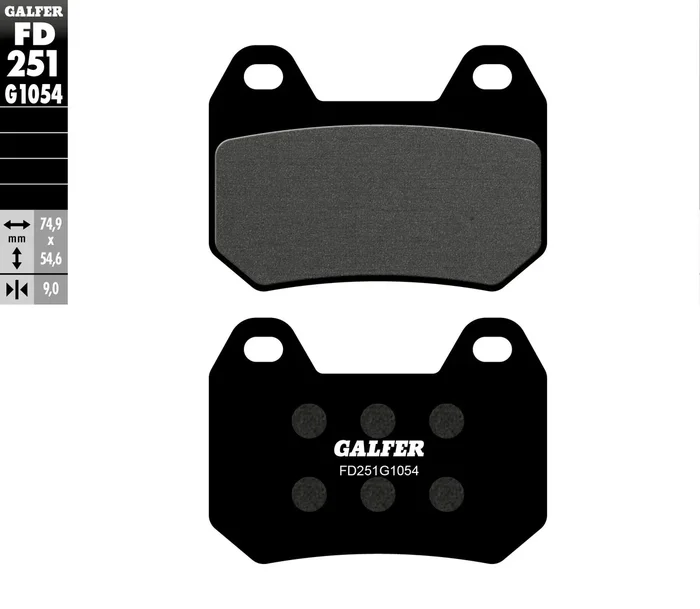GALFER - FD251G1054 - G-Semi-Metallic Brake Pads