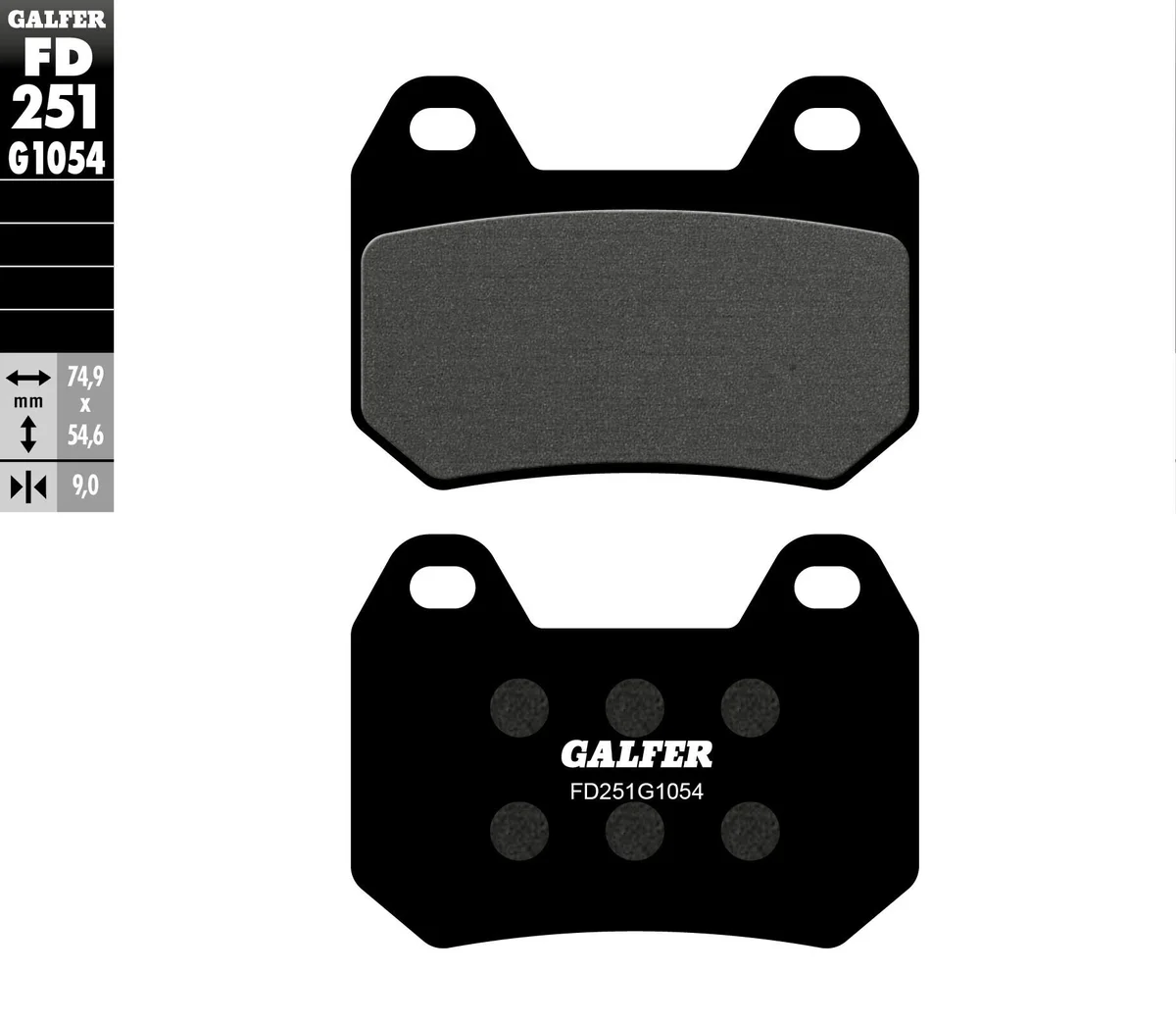 GALFER - FD251G1054 - G-Semi-Metallic Brake Pads
