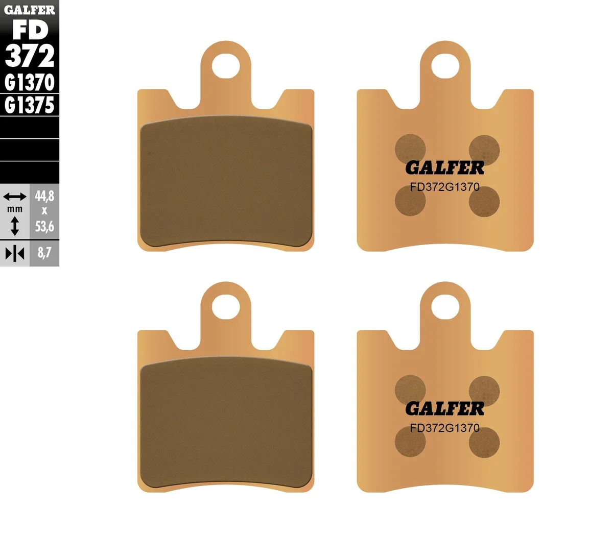 GALFER - FD372G1370 - HH Sintered Brake Pads