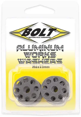 BOLT M6 Aluminum Works Washers - Durable 6061 Aluminum Fasteners for Powersports Gear
