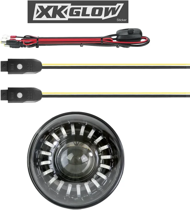 XK GLOW - XK-7IN-HD-KIT - 7" XKChrome RGB Headlight