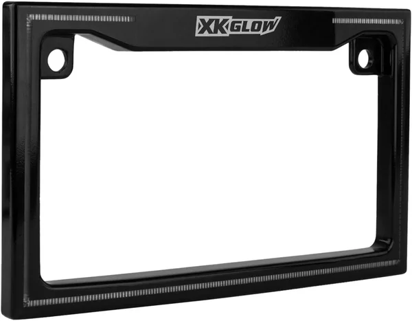 XK GLOW - XK034018-B - Motorcycle LED License Plate Frame w/Running Turn & Brake