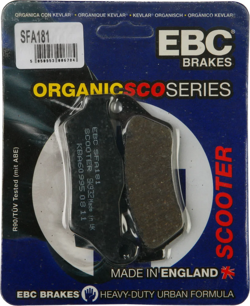 EBC SFA181 Organic Brake Pads - High-Performance Brakes for Street & Dirt Bikes