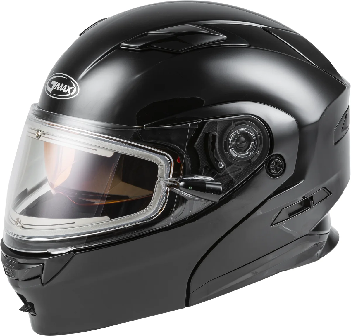 GMAX - M4010027-ECE - MD-01S Modular Snow Helmet Solid w/Quick Release Buckle Electric shield