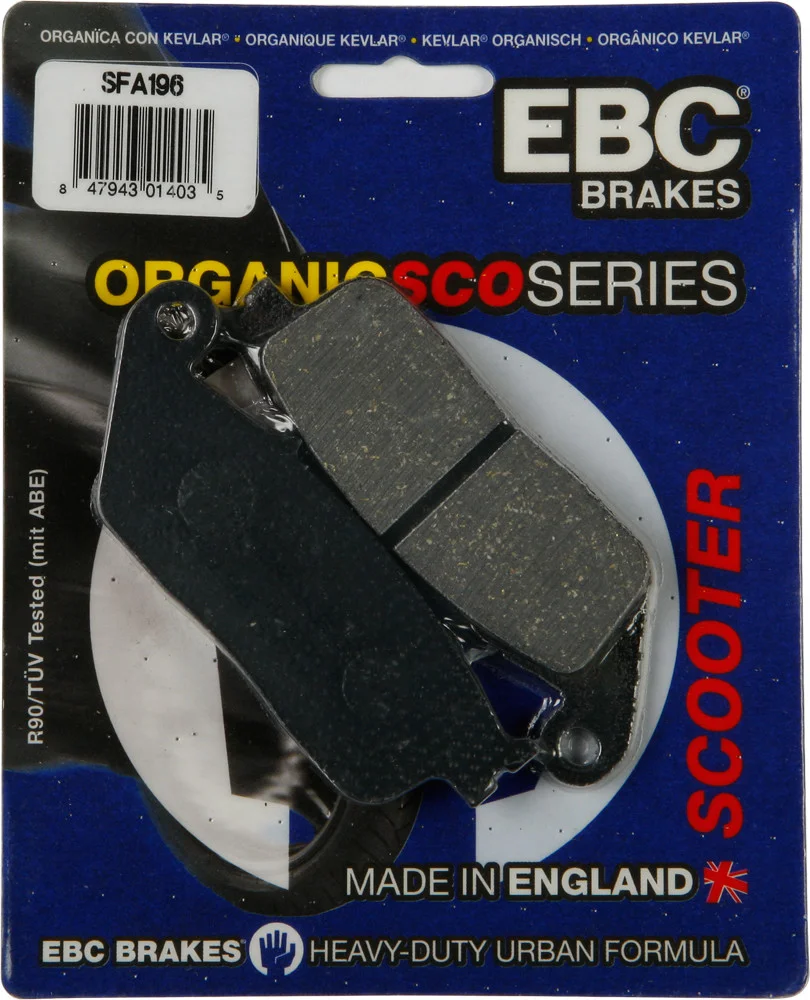 EBC SFA196 Organic Brake Pads - High-Performance Street & Dirt Bike Brake Pads