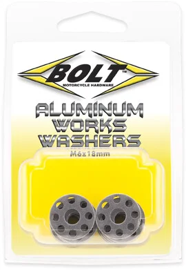 BOLT M6 Aluminum Works Washers - 6061 Aluminum Hardware for Powersports & Off-Road Vehicles