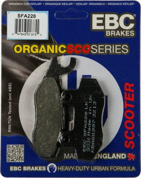EBC Brakes SFA228 Organic Brake Pads - High-Performance for Street & Dirt Bikes