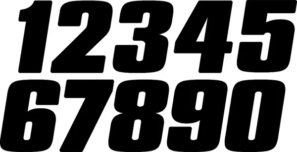 DIRT DIGITS DD73W-8 8-Inch Competition Stick-On Numbers - High-Performance Decals for Powersports